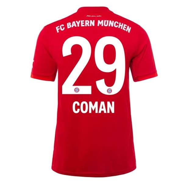 Camiseta Bayern Munich NO.29 Coman 1ª 2019/20 Rojo